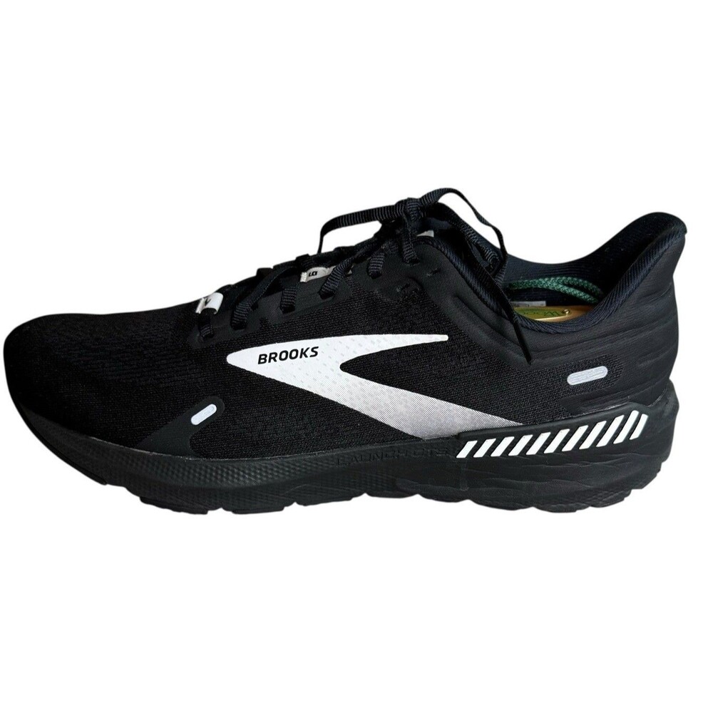 Brooks Launch GTS 9 Running Shoes Black/White US Men size 12.5D EUC - Picture 2 of 9